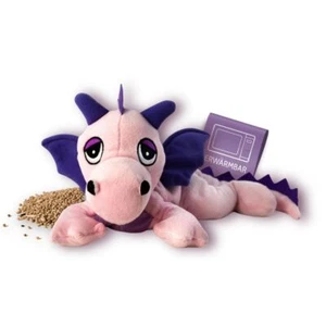 Habibi Plush Classic animal térmico dragón de la suerte peluche rosa cojín térmico - Imagen 1 de 7