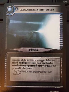 Star Trek CCG Captain's Log 10U5 Interferencia Compasiva NO Como Nuevo - Imagen 1 de 1
