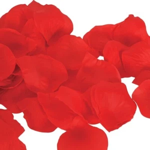 Red Silk Flower Rose Petals Wedding Party Decorations Valentines Day 200 Ct. - Picture 1 of 2