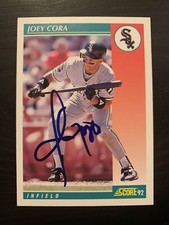 1992 Score #326 Joey Cora Chicago White Sox Signed Card Autographed