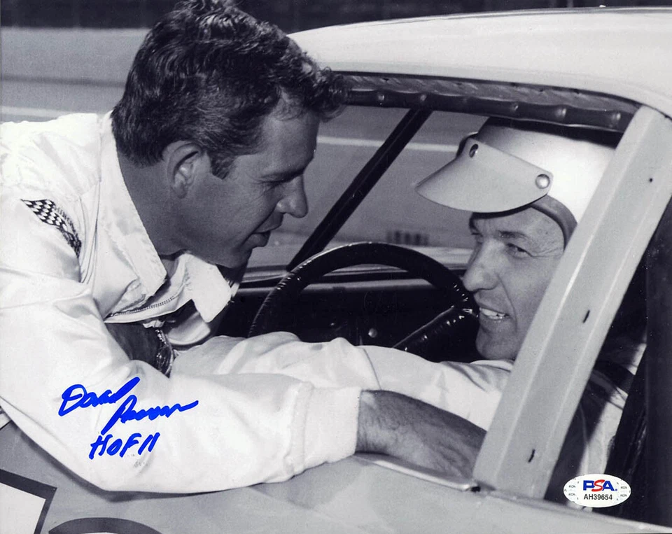 David Pearson SIGNED 8x10 Petty + HOF 11 NASCAR LEGEND PSA/DNA AUTOGRAPHED PHOTO - Image 1 of 1