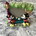 Vintage Disney Mickey Mouse & Minnie Mouse Cute Flower 3D Photo Frame Figurine