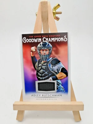 2021 Upper Deck Goodwin Champions Jersey Memorabilia Adley Rutschman Orioles PT - Image 1 of 2