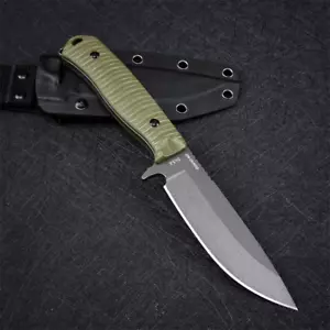 Cuchillo de hoja táctico FIxed DC53 TANG COMPLETO caza supervivencia cuchillo vaina Kydex - Imagen 1 de 6