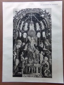 Druck von 1931 Hundertjahrfeier der Mantegna Madonna Vittoria San Giacomo Maggiore - Bild 1 von 2
