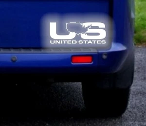 United States US Reflective Sticker Decal - Foto 1 di 2