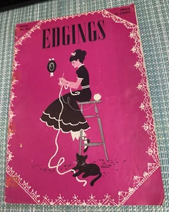 1941 EDGINGS Book No. 162 The Spool Cotton Company Knit and Crochet AS IS - Picture 1 of 8