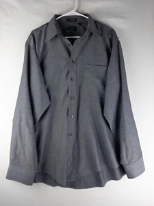 Christian Dior Le Negligee Hemd Herren 17,5 35 Grau Baumwolle USA Freizeit Knopfleiste - Bild 1 von 6
