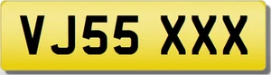 VJ VJS  XXX SEXY  Private CHERISHED Registration Number Plate - Picture 1 of 1