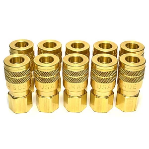 10 Foster Quick Connect 1/4 Zoll Buchse NPT Luftschlauch Kupplung - M Style - Bild 1 von 9