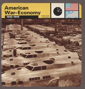 American War Economy  Edito Service Card Second World War II Economics - Picture 1 of 1