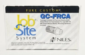 Niles Audio GC-FRCA Gold Plated RCA To F Connectors Box Of 12 ☆ New ☆ - Picture 1 of 8