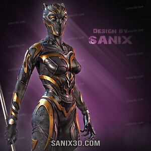 BLACK PANTHER|WAKANDA FOREVER| SANIX 3D | 1/6-1/10 |ACTION FIGURE|FAN ART|3D PRI