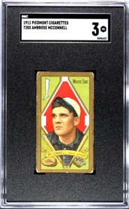 1911 T205 Ambrose McConnell White Sox SGC 3 Piedmont Back - Picture 1 of 2