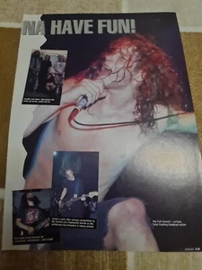 Vintage CHRIS CORNELL SOUNDGARDEN / LOVE HATE A4 POSTER RAW MAGAZINE CLIPPING - Foto 1 di 2