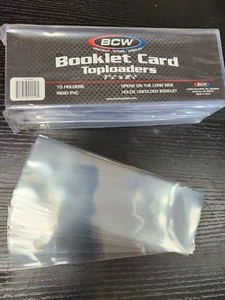 10-Pack BCW Booklet Card Toploaders PLUS 10 Sleeves - Picture 1 of 3