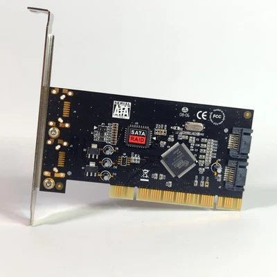 Silicon Image SiI3512 2-Port SATA II RAID PCI Card - Tested - Image 1 of 4