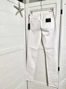 Neu mit Etikett Citizens Of Humanity Distressed Avedon weiße Skinny-Jeans niedriger Bund, Gr. 24 - Bild 1 von 6