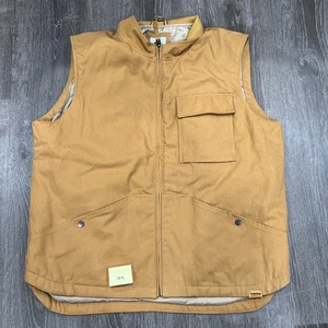 Timberland DETROIT CANAS WORK Vest TAN Size XL - Picture 1 of 5