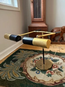 MCM Von Nessen Koch & Lowy Style Articulating Brass Desk Light Arm | Mid - Picture 1 of 10