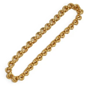 Chanel Vintage 18k Yellow Gold Chain Statement Necklace - Picture 1 of 2