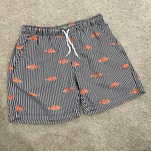 Ted Lapidus Printed Swim Trunks Swimwear Gold Fish Ocean Water Men’s Size Large - Picture 1 of 16