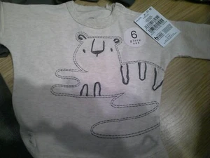 NEXT BABY MONO TIGER TOPS AND LEGGINGS 6 PACK 0-3 MONTHS BNWT FREE UK POST - Picture 1 of 4