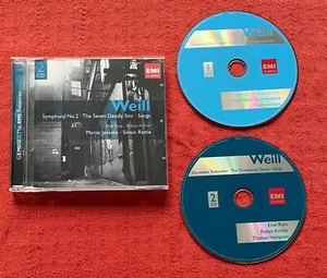 KURT WEILL REMASTERED CD X 2 - SYMPHONY NO 2/THE SEVEN DEADLY SINS/SONGS - Imagen 1 de 4