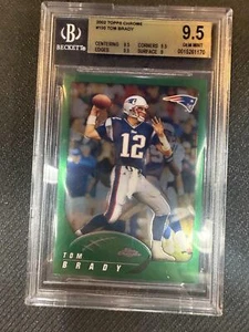 #100 Tom Brady 2002 Topps Chrome 9.5 New England Patriots MT+ sports - Picture 1 of 2