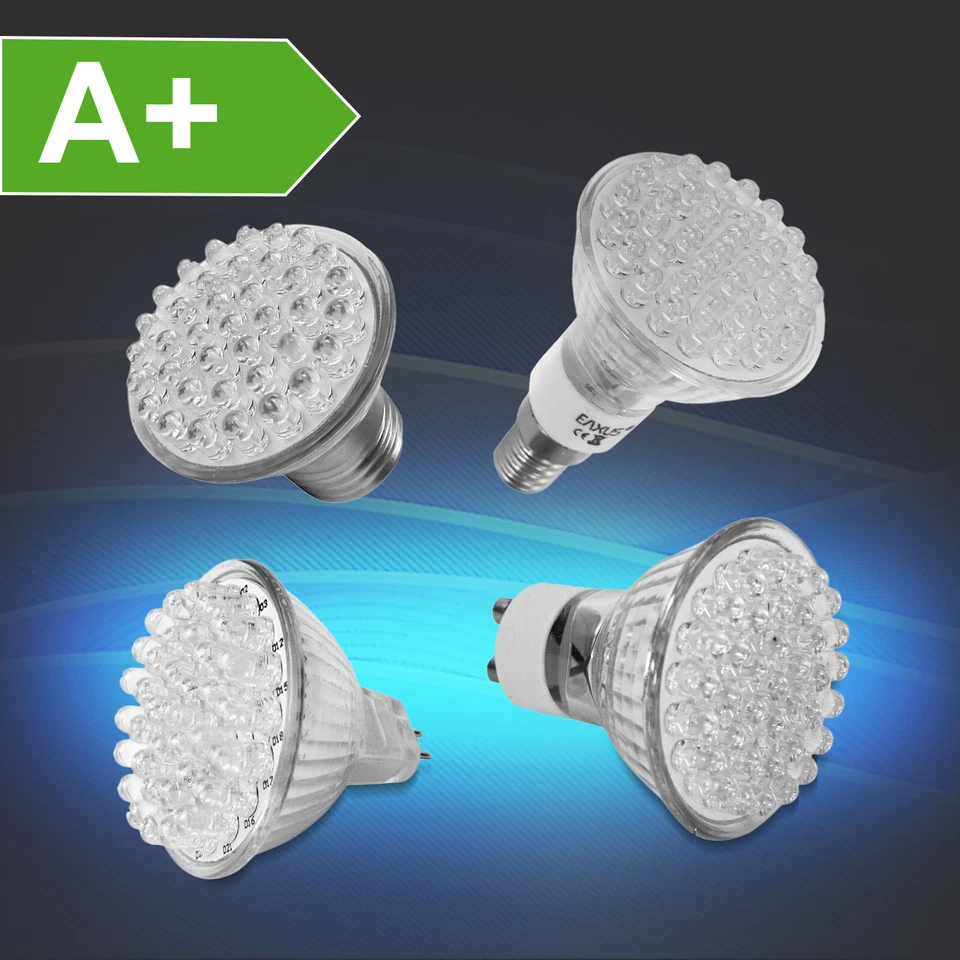 EAXUS Spots / Strahler mit 38 LEDs warmweißes und hellweißes Licht NEU + OVP - Bild 1 von 2