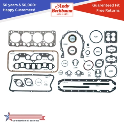 Juego de juntas de goma de junta de cabeza de motor frontal Hemi 1955 Dodge Custom 8 cilindros Foto 1 de 3