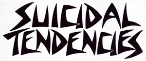 SUICIDAL SKATES SUICIDAL TENDENCIES DECAL WHTE & BLACK - Picture 1 of 1
