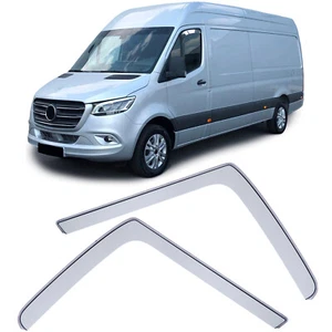 Windabweiser Regenabweiser Windschutz Hell für Mercedes Sprinter W907 ab 18 - Picture 1 of 8