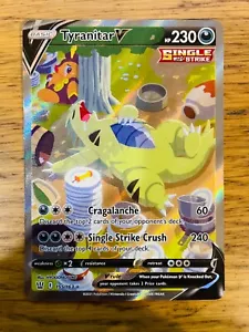 NEAR MINT! Tyranitar V (155/163) Battle Styles Alt Art Ultra Rare Pokemon Card! - Picture 1 of 4