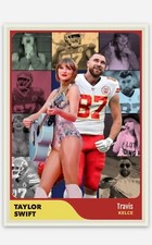 Travis Kelce Taylor Swift Kansas City Chiefs NFL Singer Dating ACEO Trading Card