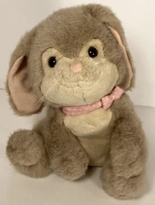 Dakin Bunny Tan Brown Rabbit Vintage Plush Stuffed Animal 1984 11" Sitting - Picture 1 of 10