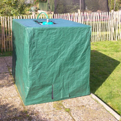 IBC Container Abdeckplane Abdeckung Wassertank Plane Grün 1000L Kingpower - Bild 1 von 2