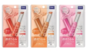 DHC Dense Moist Color Lippenbalsam 1,5g Rot/Aprikose/Pink aus Japan - Bild 1 von 10