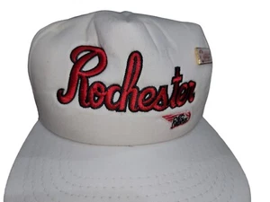 Gorra de béisbol vintage New Era Rochester Red Wings Snapback gorra rara hecha en EE. UU. - Imagen 1 de 16