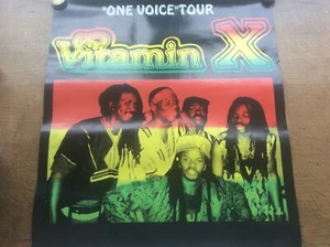 Vitamin X Original Poster 1995 Music Concert Gig Reggae Band Blue Lamp Hull - Picture 1 of 4