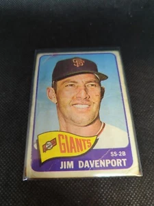 1965 Topps Jim Davenport #213 San Francisco Giants Baseball Card - Picture 1 of 2