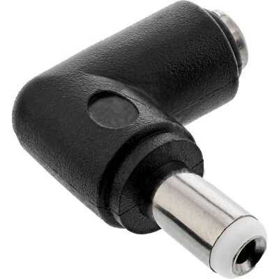 2 x InLine DC Adapter, 5,5 x 2,5mm DC Hohlstecker Stecker / Buchse gewinkelt - Bild 1 von 2