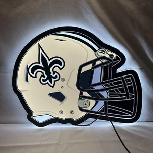 New Orleans Saints NFL Football Helmet Edgelite LED Decor - Picture 1 of 5