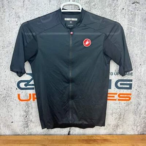 Light Use! Castelli Superleggera 3 Men's Large Black Short Sleeve Cycling Jersey - Picture 1 of 8