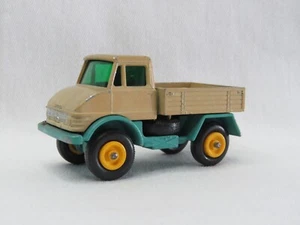 Vintage 1967 Lesney Matchbox #49 Mercedes Unimog Tan/Turquoise Made in England - Picture 1 of 6