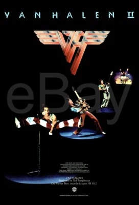 VAN HALEN II 24 x 36 Custom Promo Poster - Classic Rock Metal - Image 1 of 4
