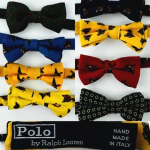 Polo Ralph Lauren WOOL Bow Tie Pre-Tied Boys 8-20 Adjustable PICK YOUR PATTERN - Picture 1 of 11