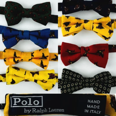 Polo Ralph Lauren WOOL Bow Tie Pre-Tied Boys 8-20 Adjustable PICK YOUR PATTERN - Image 1 of 3