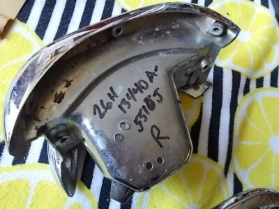 1946 1947 1948 Lincoln Zephyr luz trasera derecha lámpara carcasa bisel OEM re-cromado Foto 1 de 3