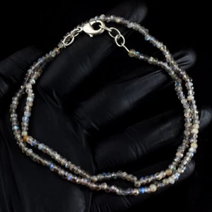 Amazing Cut 52.00 Cts Awesome Flash Labradorite Beaded Necklace VK 40 E667 - Picture 1 of 3